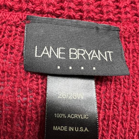 Lane Bryant Knit Cardigan Womens 26/28W Button Front Long Length Soft Cozy - Picture 2 of 11